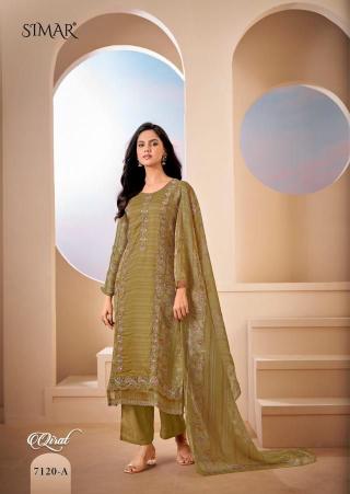 Glossy simar qirat cotton dress materials wholesale dealers